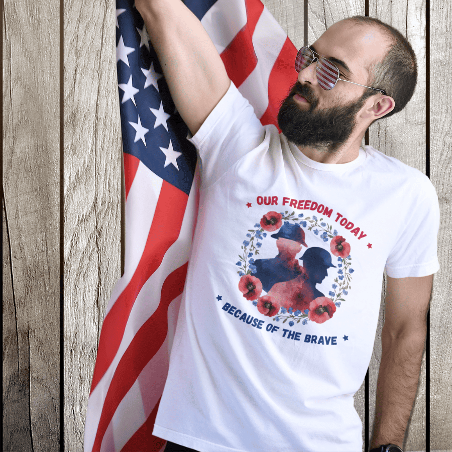 PREMIUM SOLIDERS IN FLOWER T-SHIRT NDM