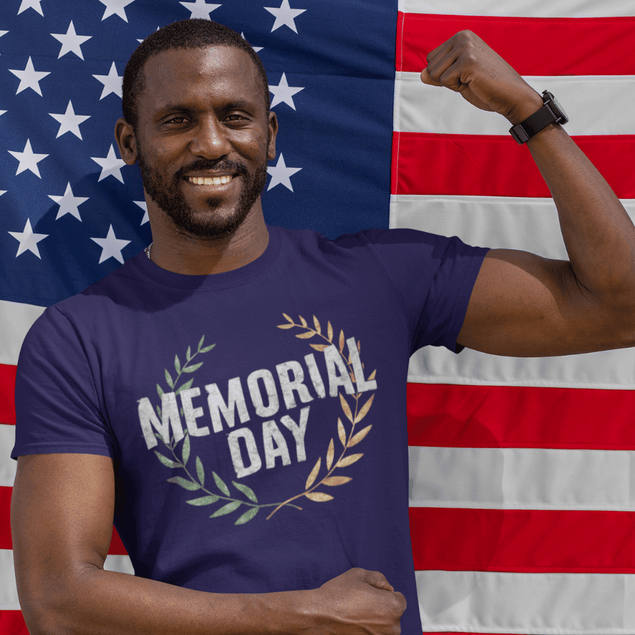 PREMIUM MEMORIAL DAY TYPHOGRAPHY T-SHIRT NDM