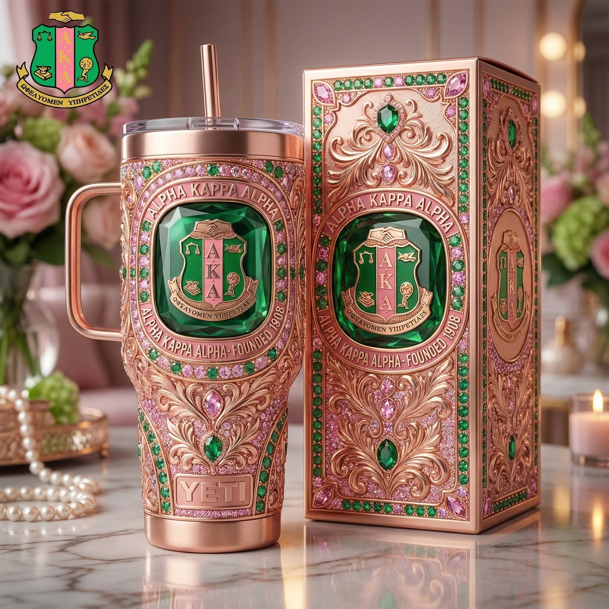 AKA 40oz Tumbler With Handle LNTH