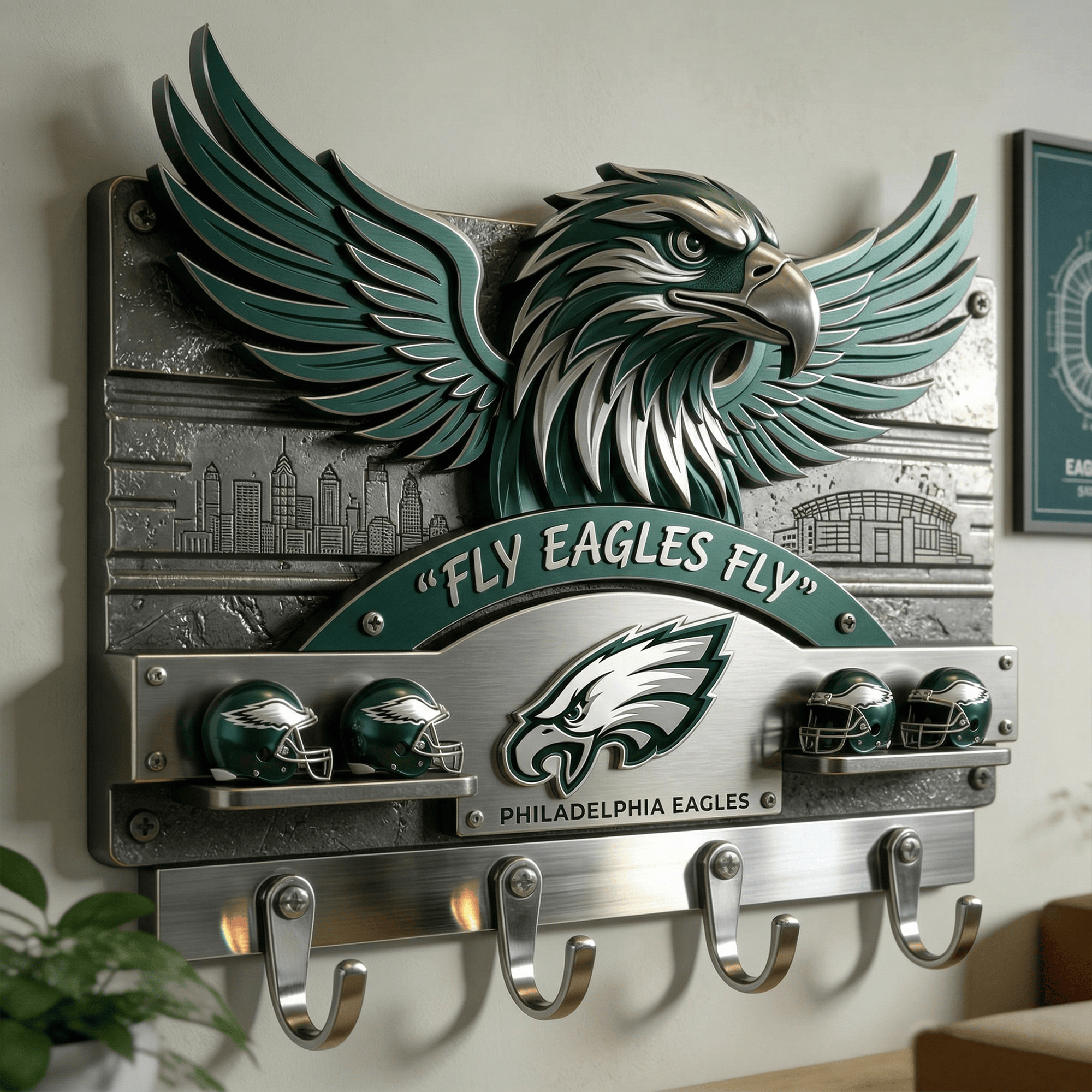 PLDE WALL-MOUNTED KEY HOLDER LNTH