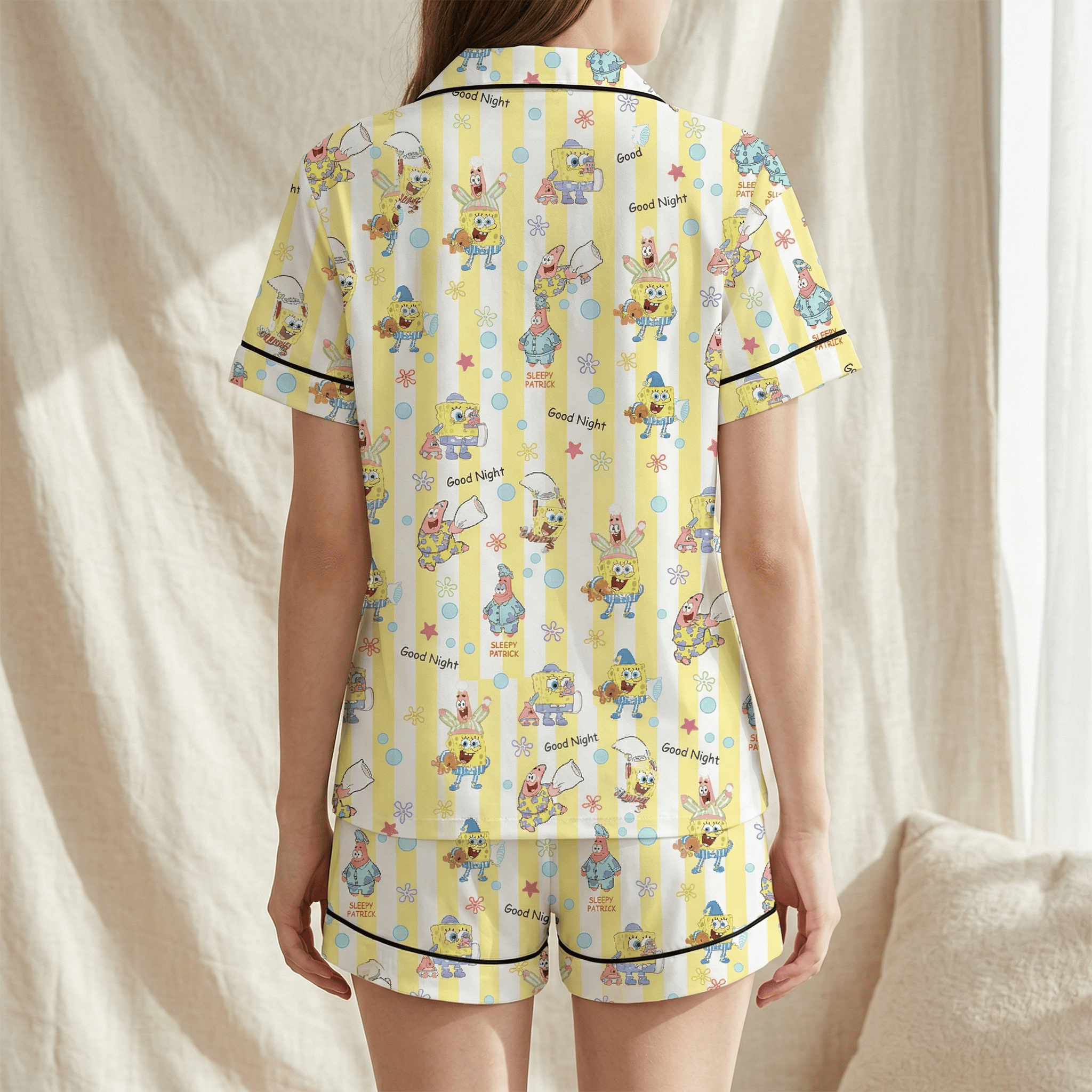 PREMIUM SPB BUTTON SHORT PAJAMAS SET HTTT