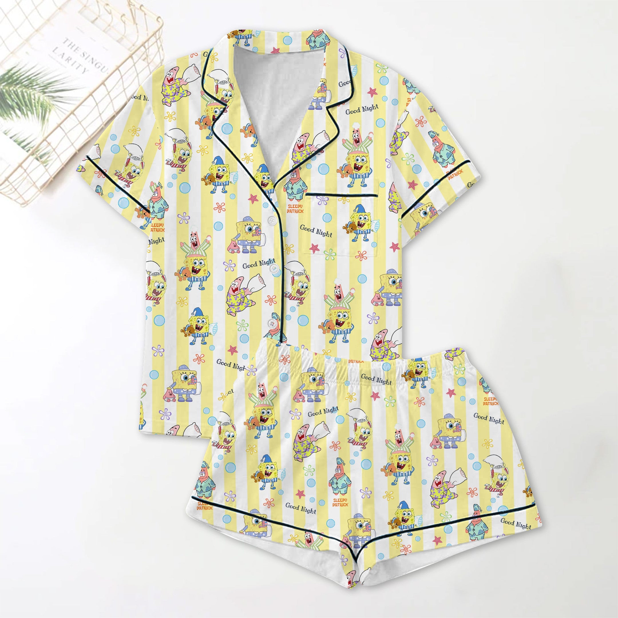 PREMIUM SPB BUTTON SHORT PAJAMAS SET HTTT