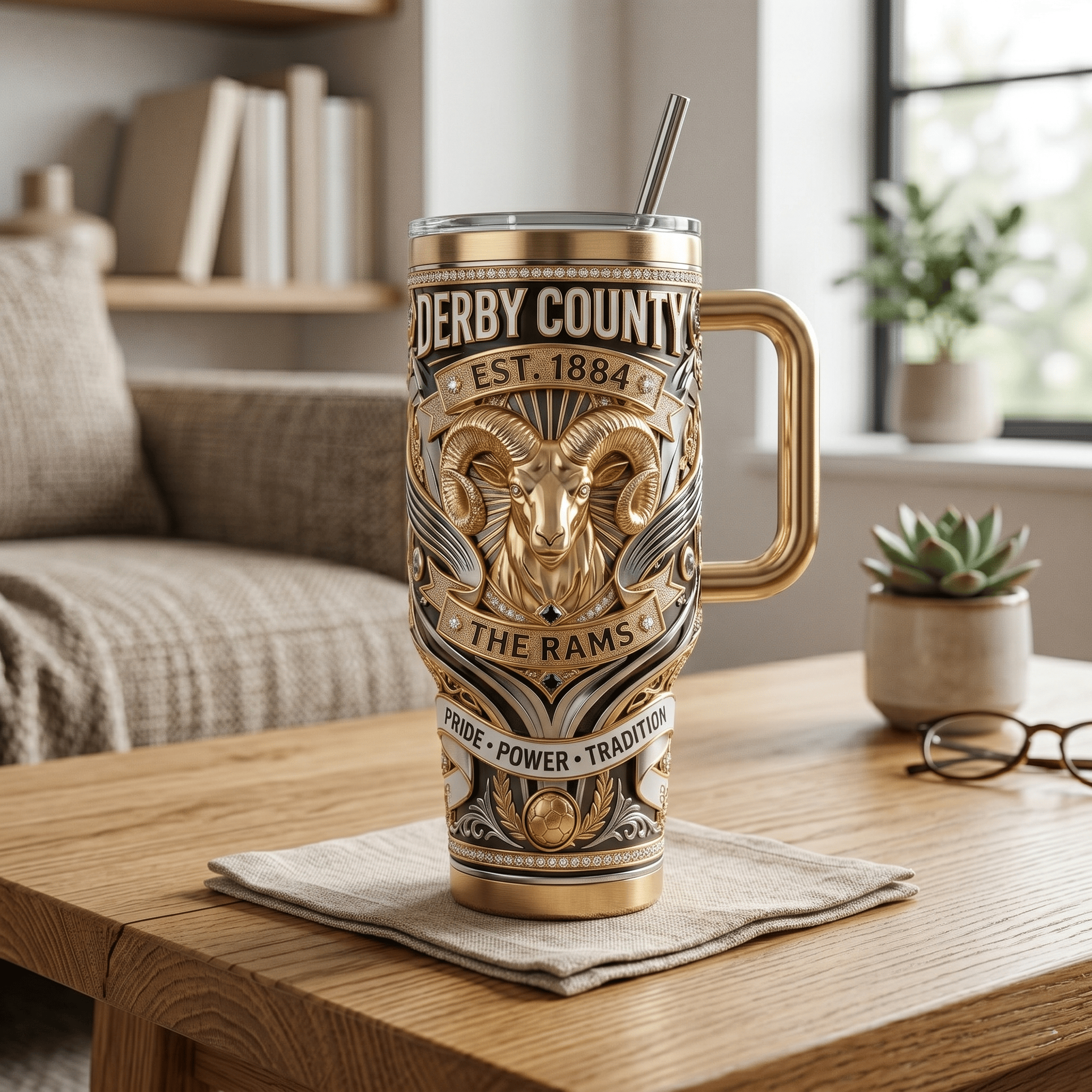 DER 40oz Tumbler With Handle HTTT