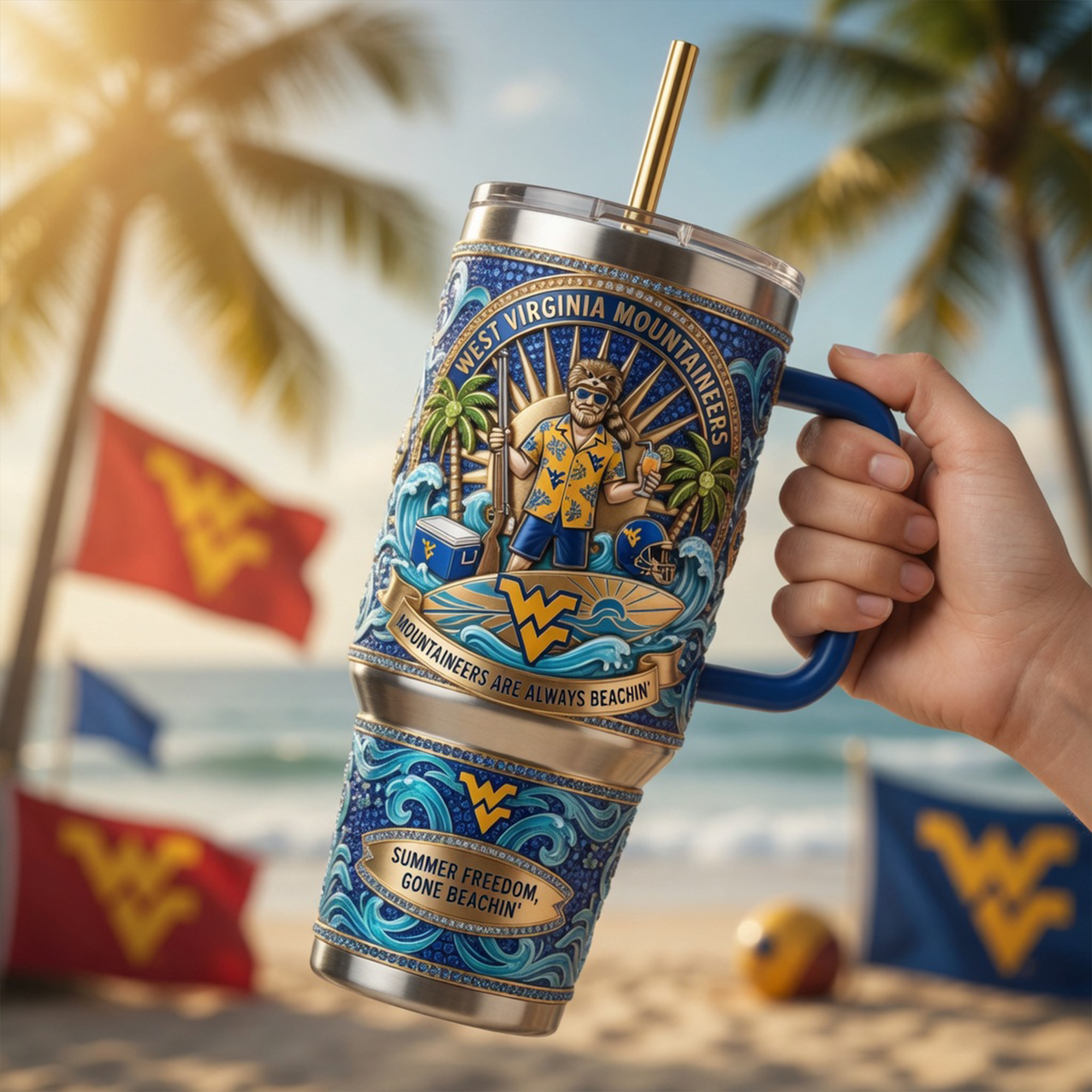 WVM 40oz Tumbler With Handle LNTH