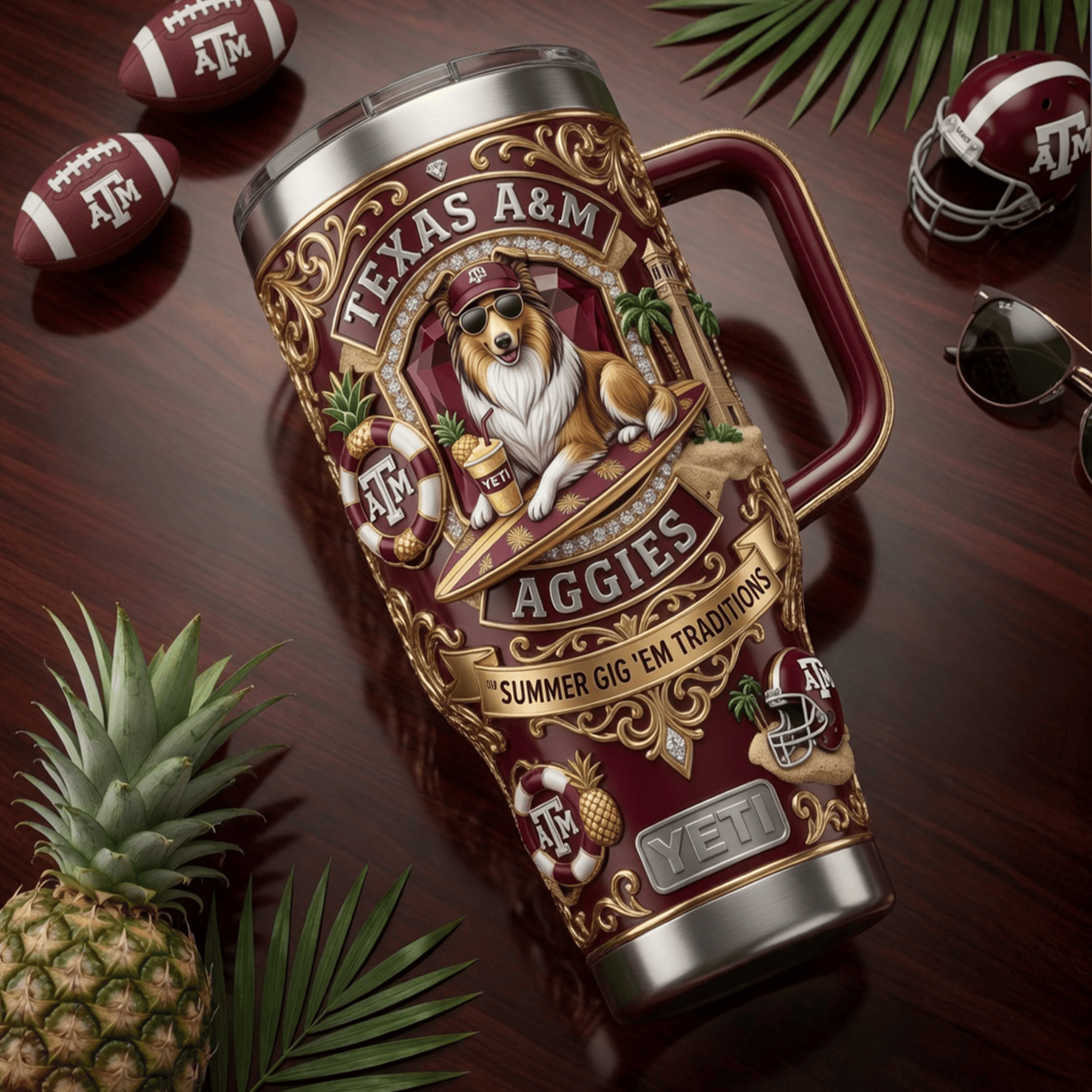 TAMA 40oz Tumbler With Handle LNTH