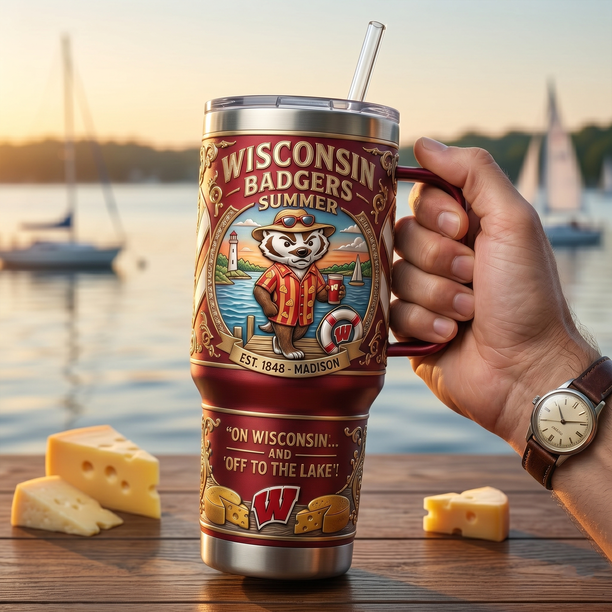 WBG 40oz Tumbler With Handle LNTH