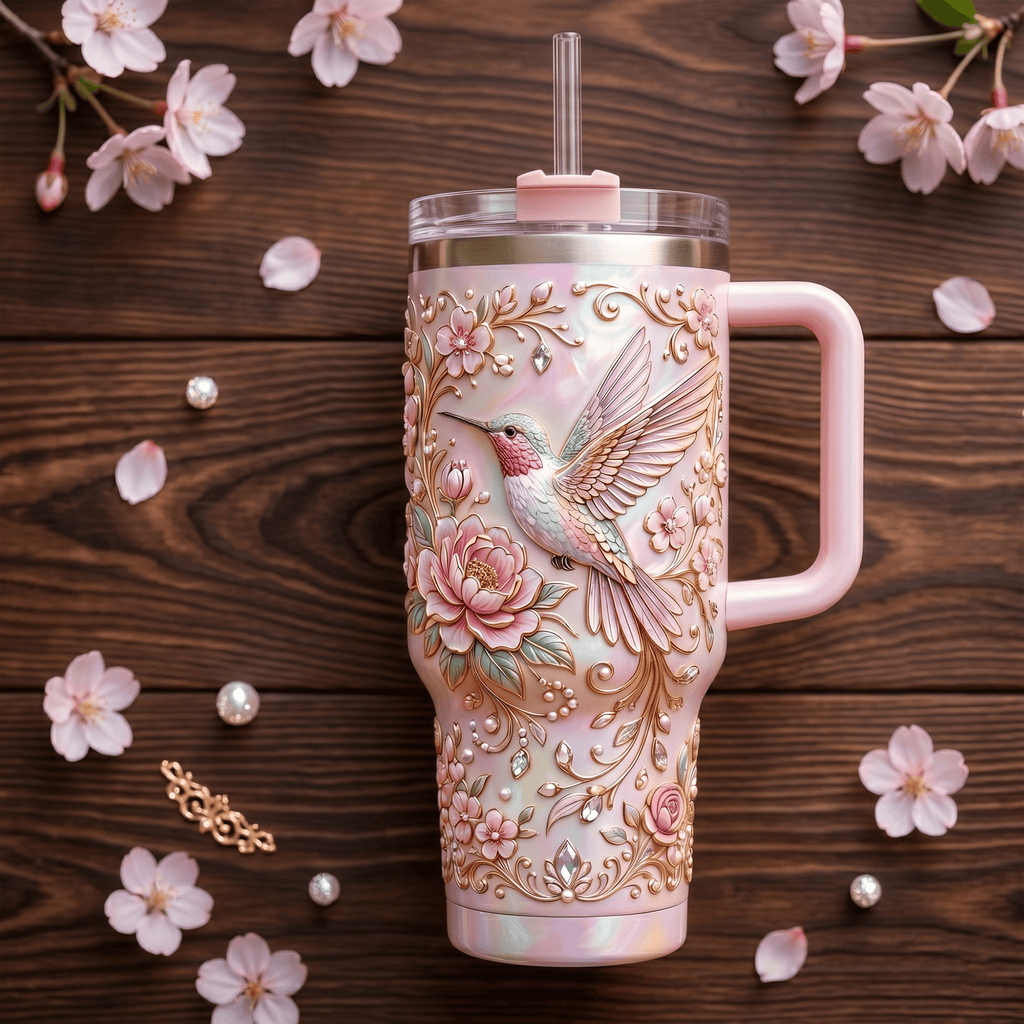Premium HMB 40oz Tumbler With Handle LNTH