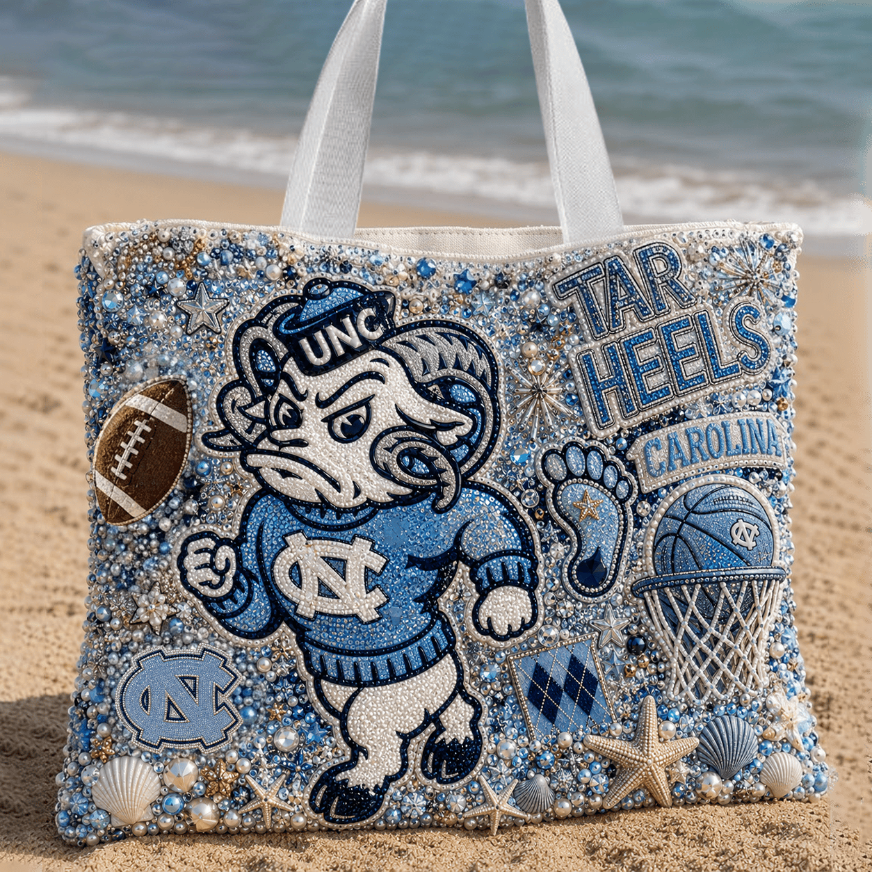 UNC Summer Vibes Tote Bag HTTT