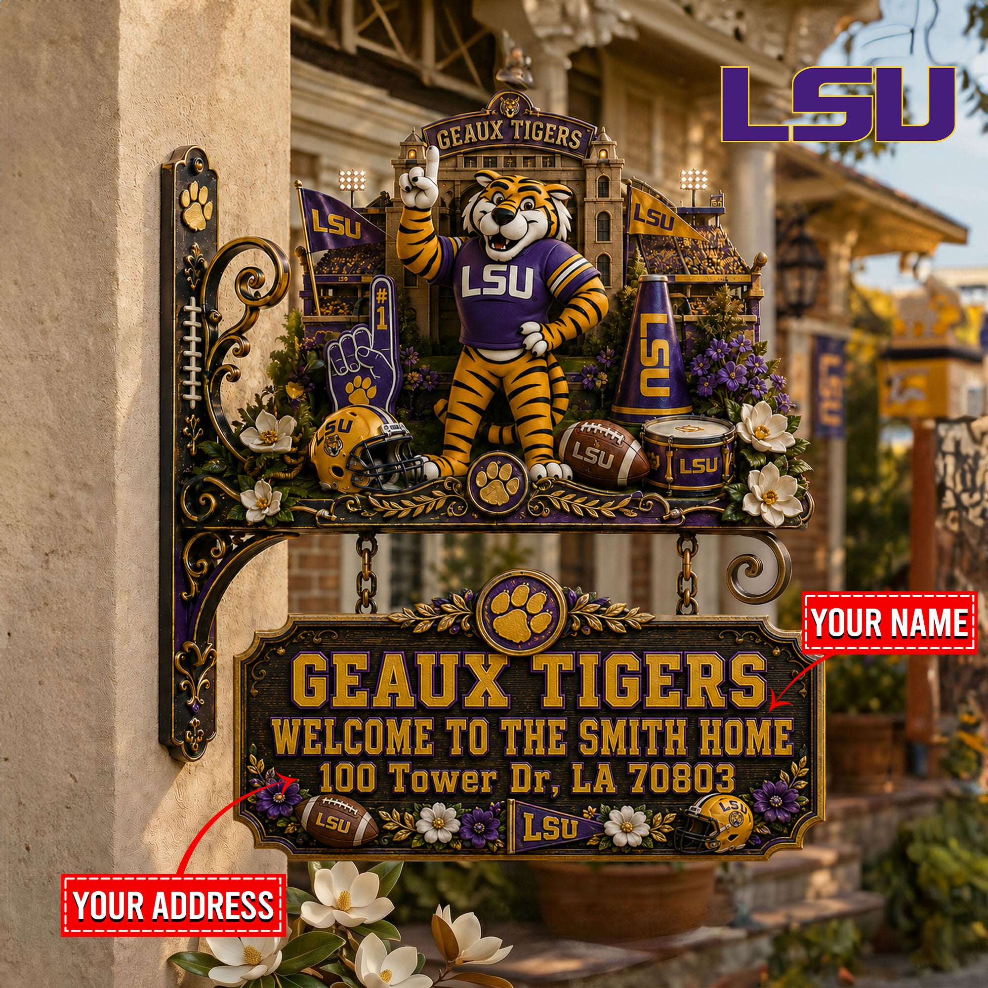 LSU Premium Welcome Sign TNSM