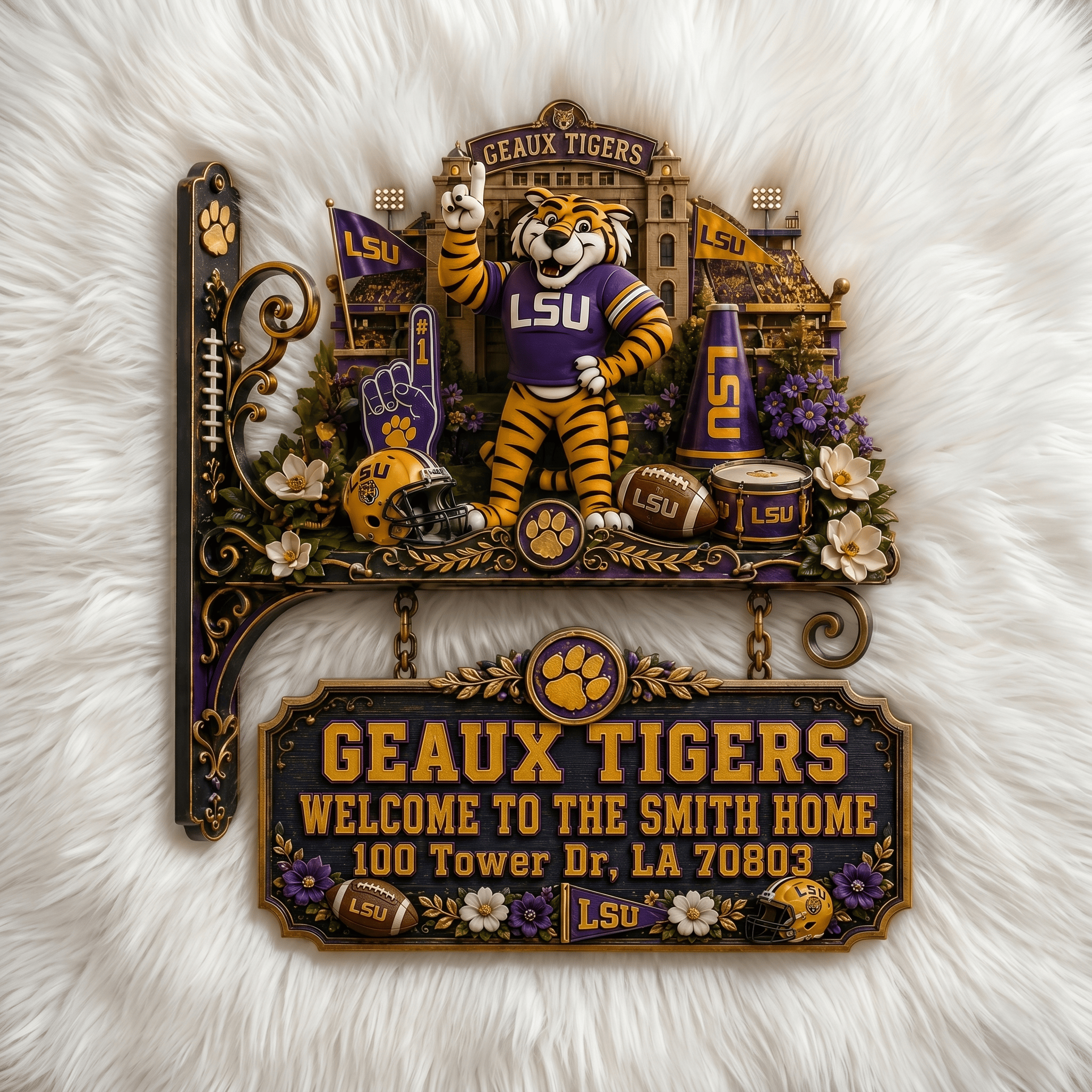 LSU Premium Welcome Sign TNSM